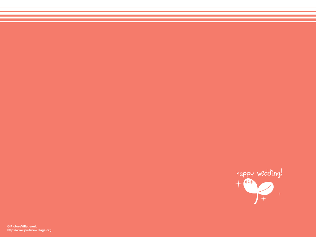 デスクトップ素材 壁紙 ハッピーウエディング