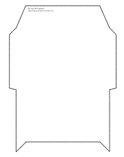 プリント素材 パターンペーパー用型紙 封筒（横）