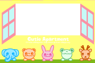 プリント素材 レターセット Cutie Apartment