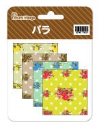 プリント素材バラパターンペーパー