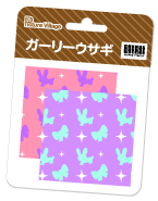 プリント素材ガーリーウサギパターンペーパー
