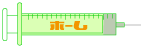 ウェブ素材 ボタン 注射器