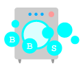 ウェブ素材 ボタン 洗濯機